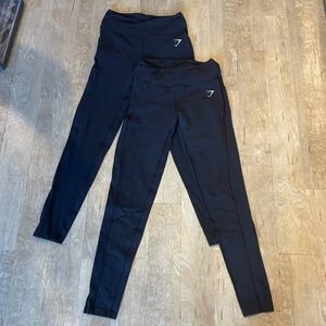 Gymshark legging black with pockets (2 pair)